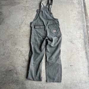 Vintage BUM Equipment Bib Overalls green Jean Denim Cargo Pocket Women's S